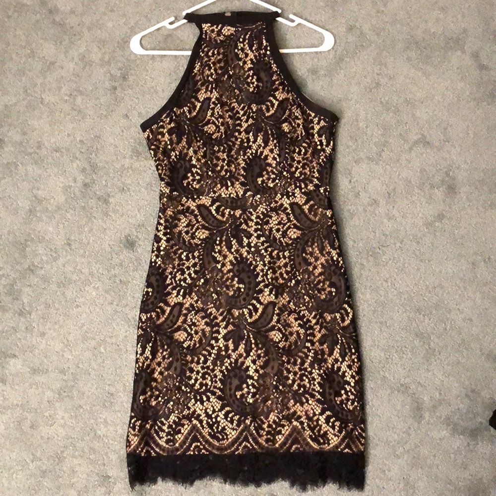 Black and nude dress